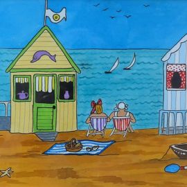 Bert and Elsie enjoying tne view