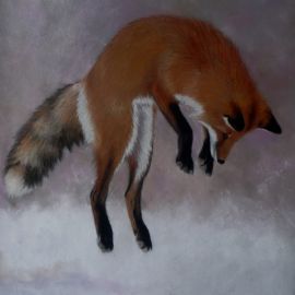 fox on the easel